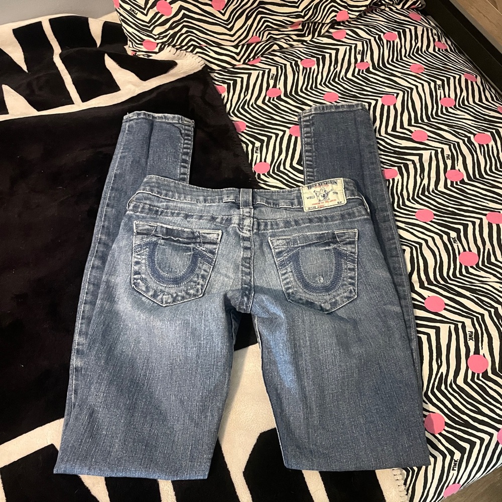 True Religion low Rise Blue Jeans